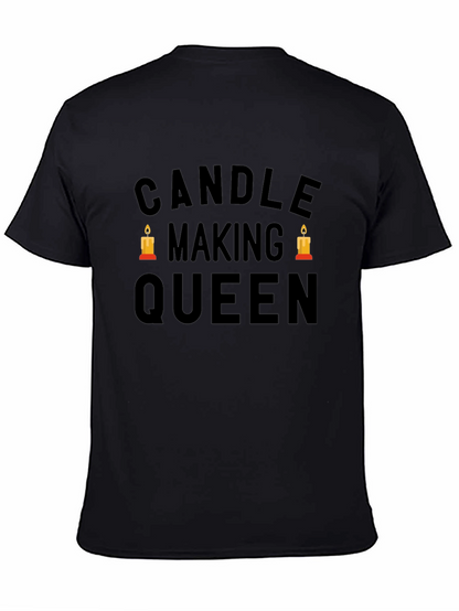 Candle Making Queen Black Graphic Tee