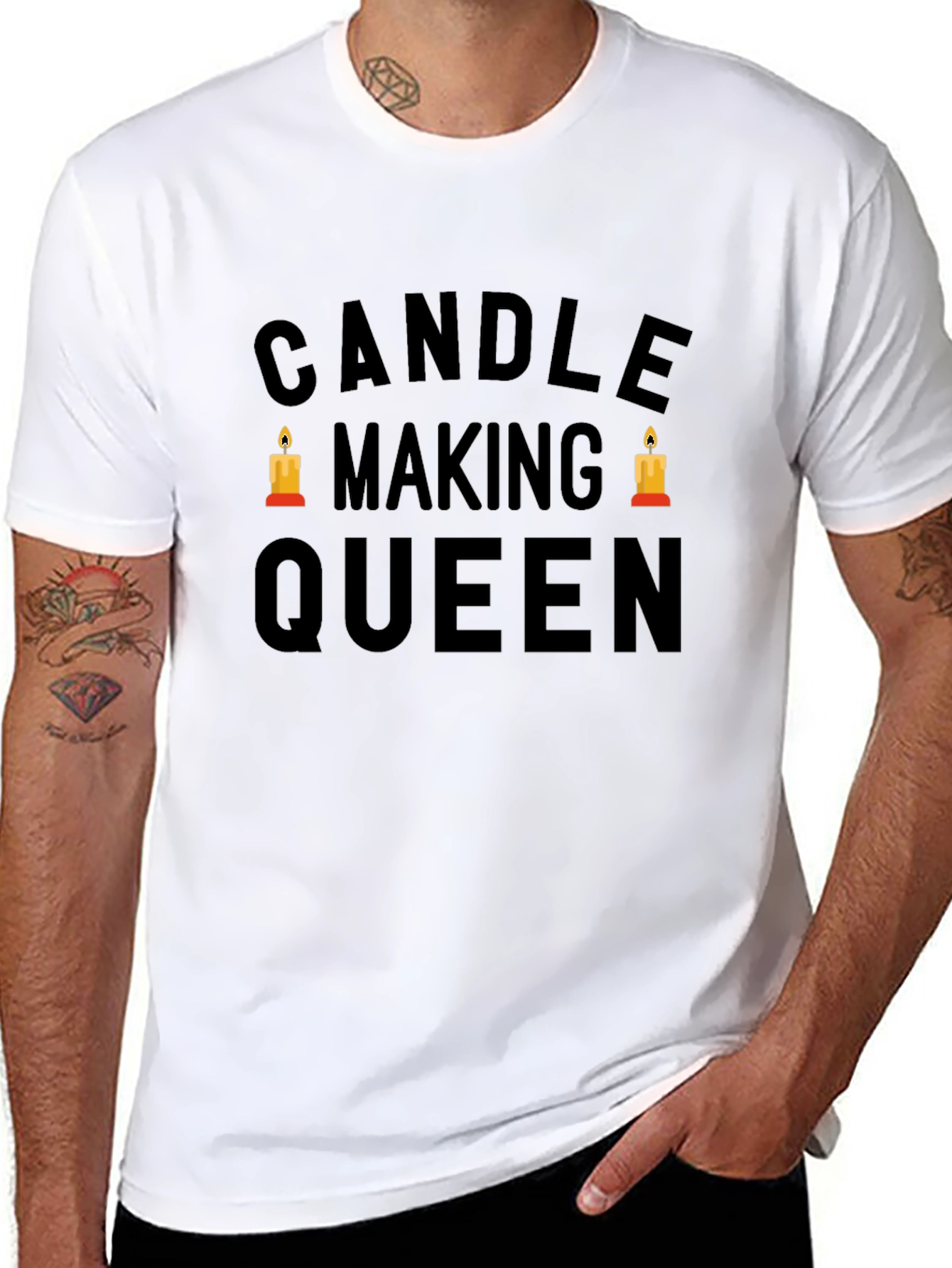 Candle Making Queen Black Graphic Tee