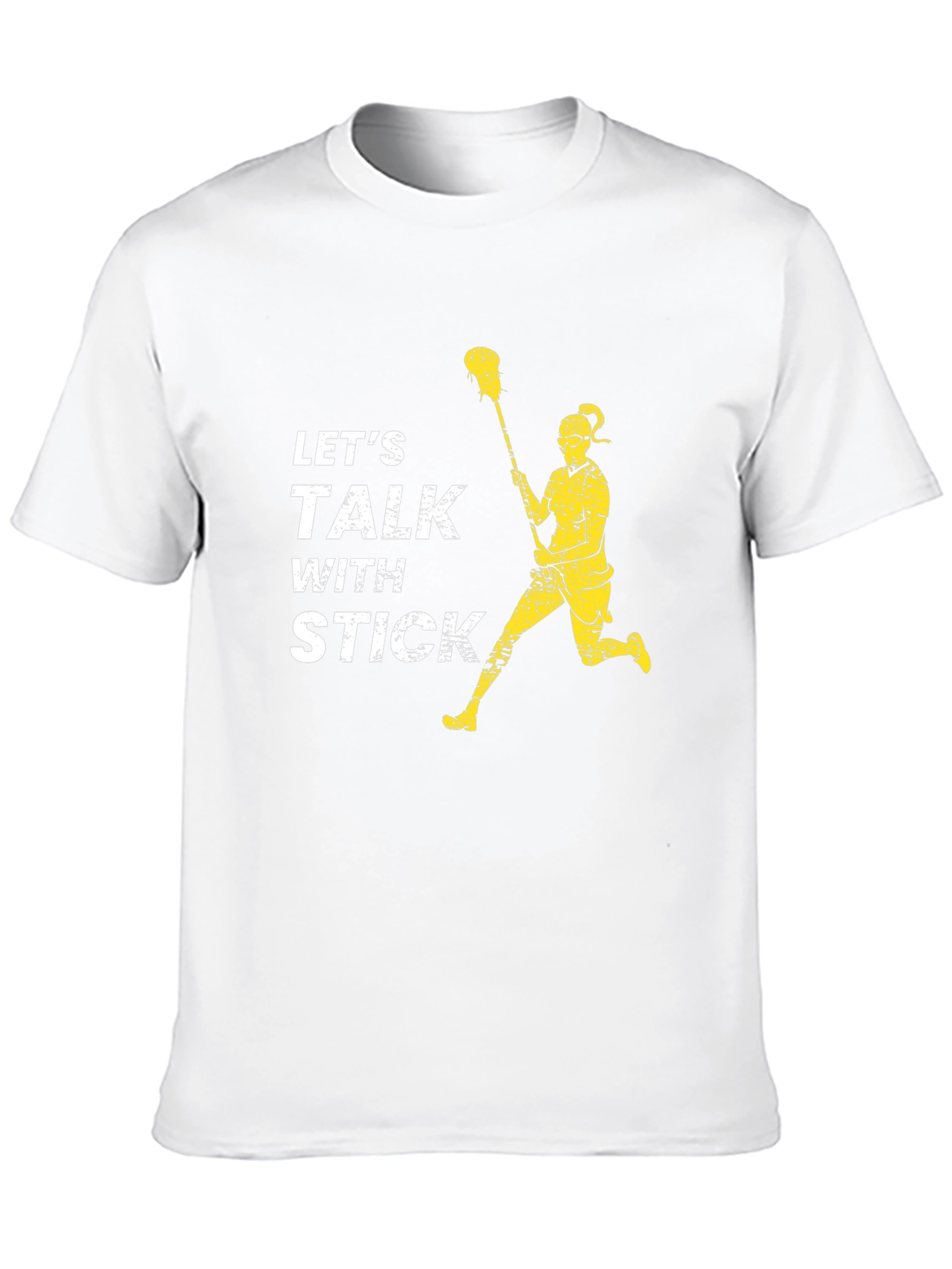 Lets Talk With Stick Lacrosse T-Shirt