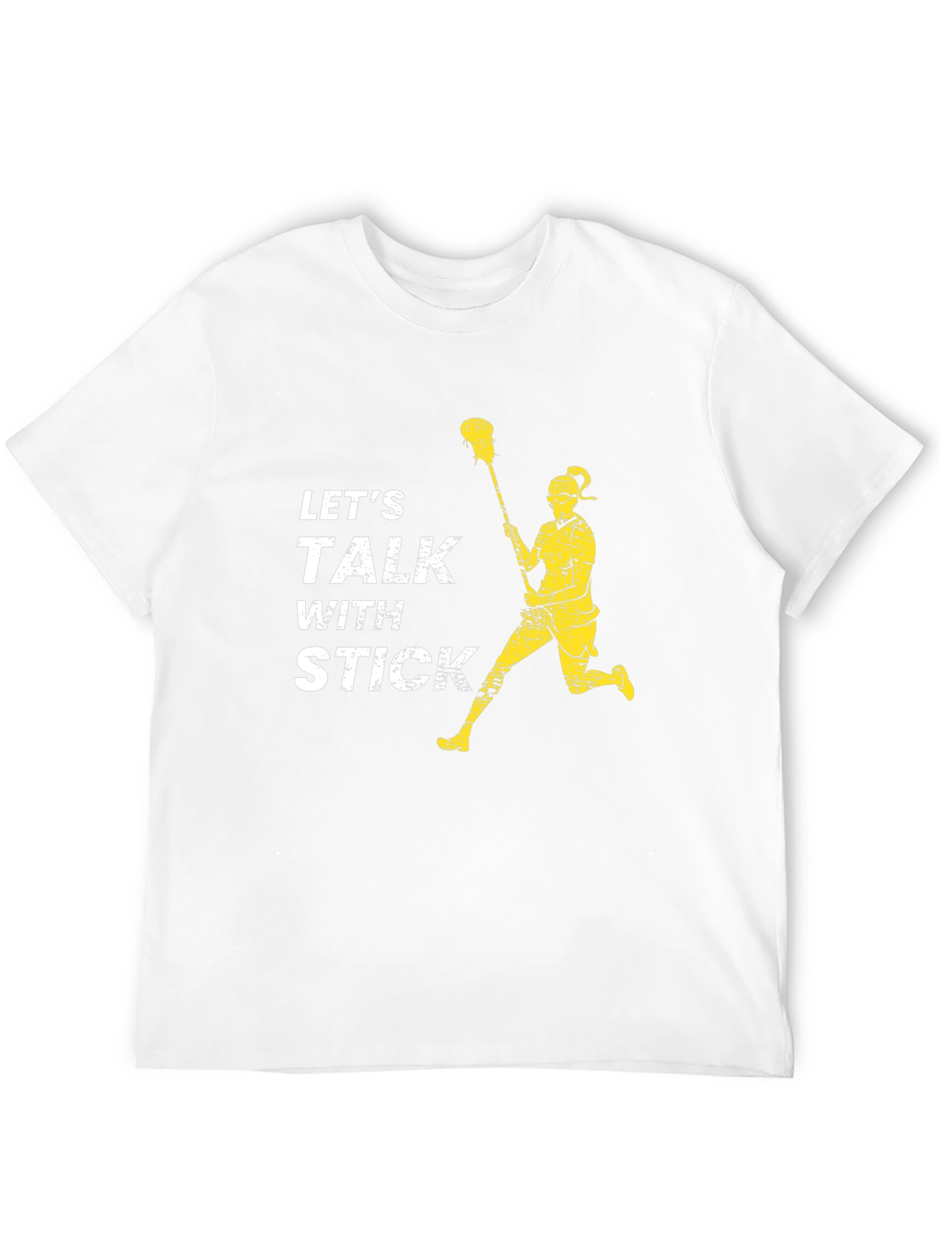 Lets Talk With Stick Lacrosse T-Shirt
