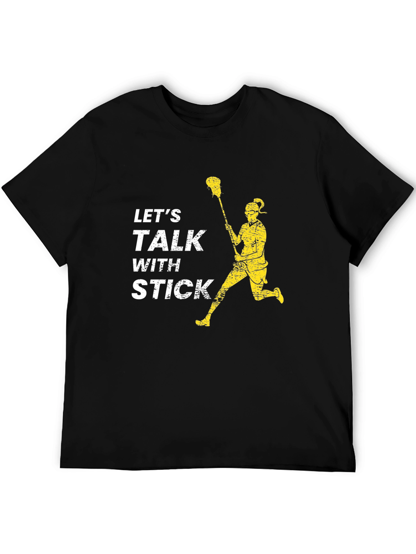 Lets Talk With Stick Lacrosse T-Shirt