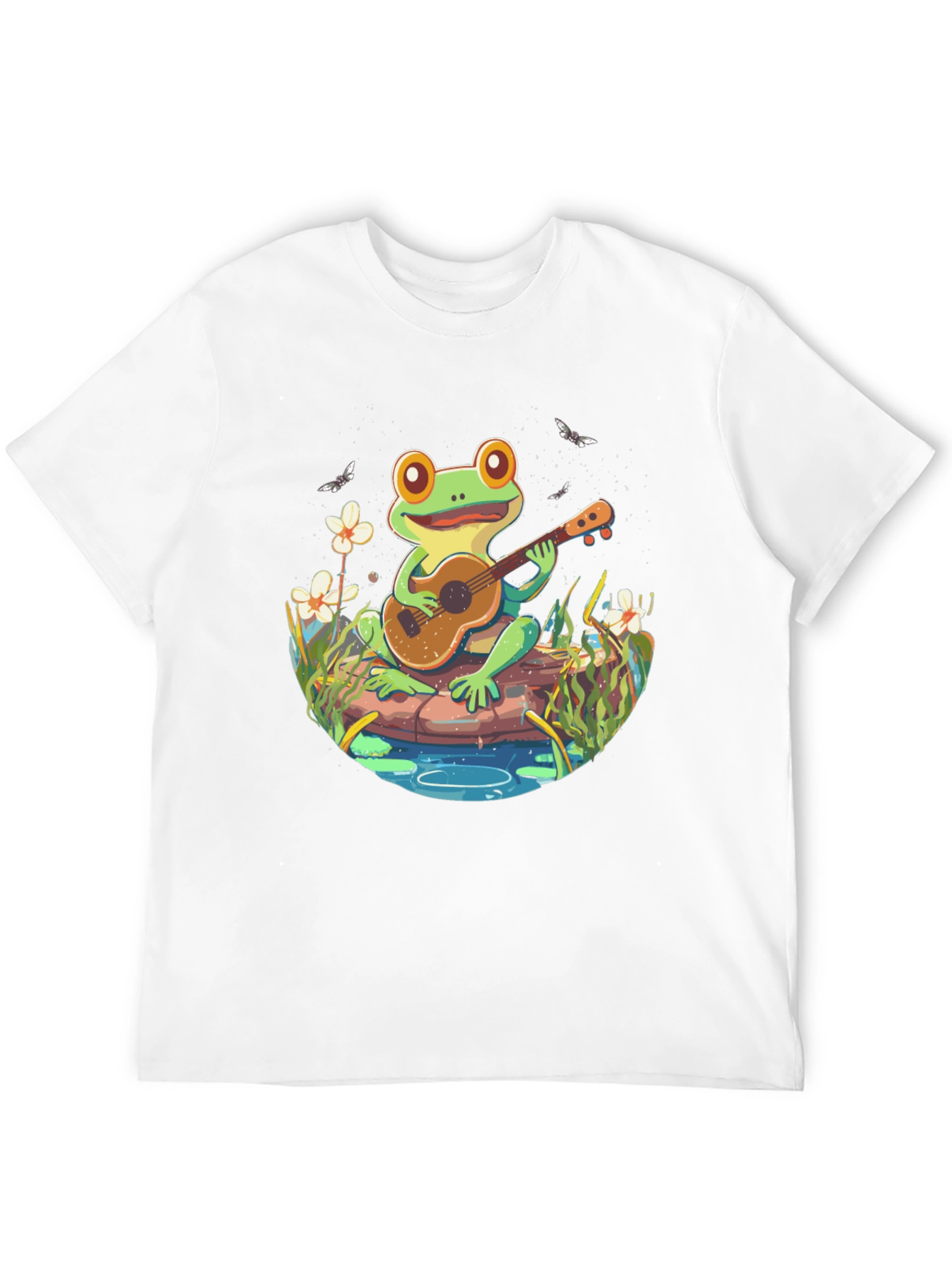 Frog Playing Guitar T-Shirt - Unique Graphic Tee