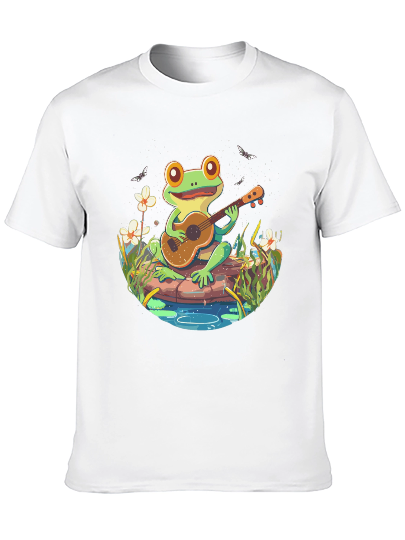 Frog Playing Guitar T-Shirt - Unique Graphic Tee