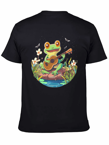 Frog Playing Guitar T-Shirt - Unique Graphic Tee