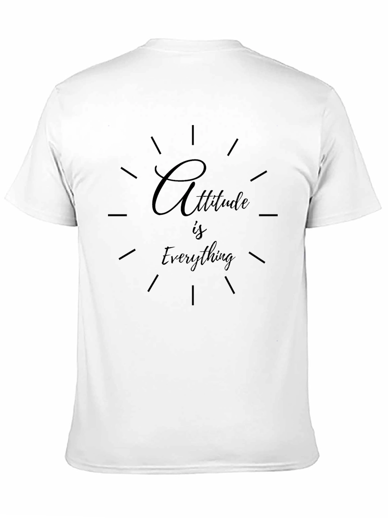 Attitude Is Everything Graphic Black T-Shirt