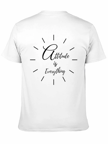 Attitude Is Everything Graphic Black T-Shirt