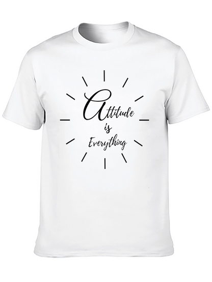Attitude Is Everything Graphic Black T-Shirt