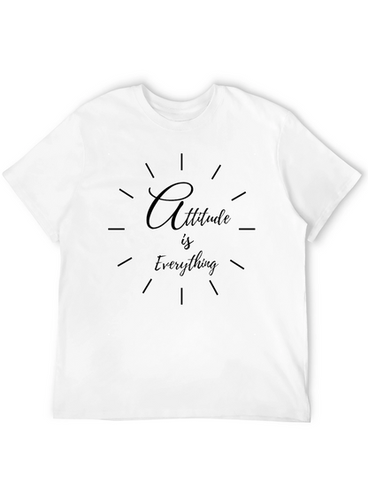 Attitude Is Everything Graphic Black T-Shirt