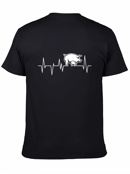 Pig Heartbeat T-Shirt - Farm Animal Tee
