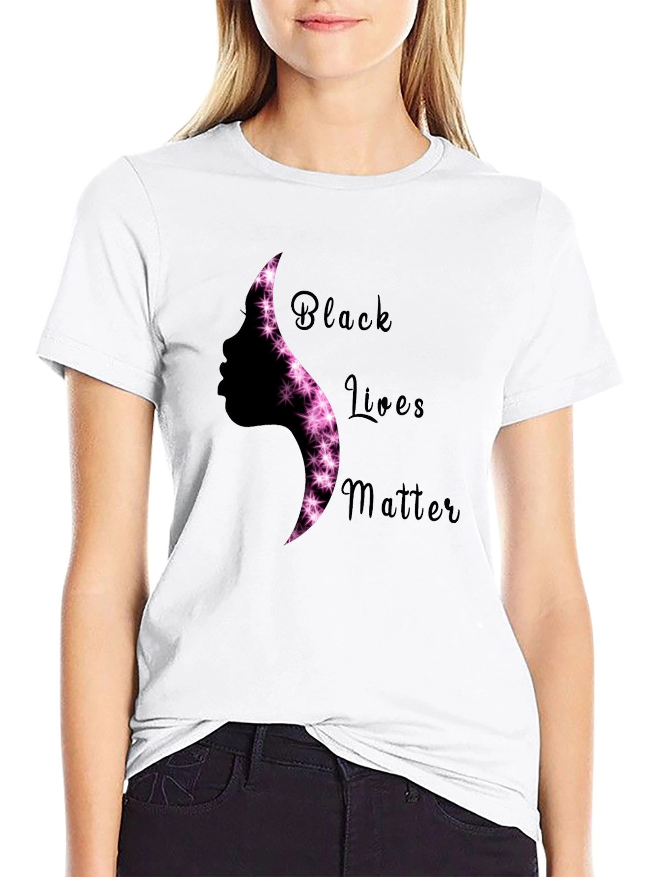 Black Lives Matter Silhouette Graphic Tee - Unisex