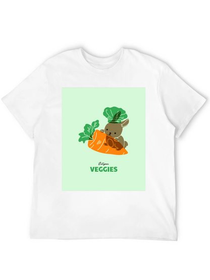 Eat Your Veggies T-Shirt - Cute Bunny Carrot Tee