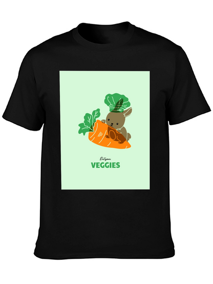 Eat Your Veggies T-Shirt - Cute Bunny Carrot Tee