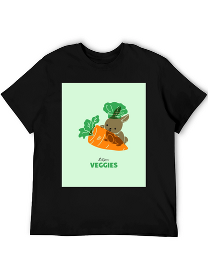 Eat Your Veggies T-Shirt - Cute Bunny Carrot Tee
