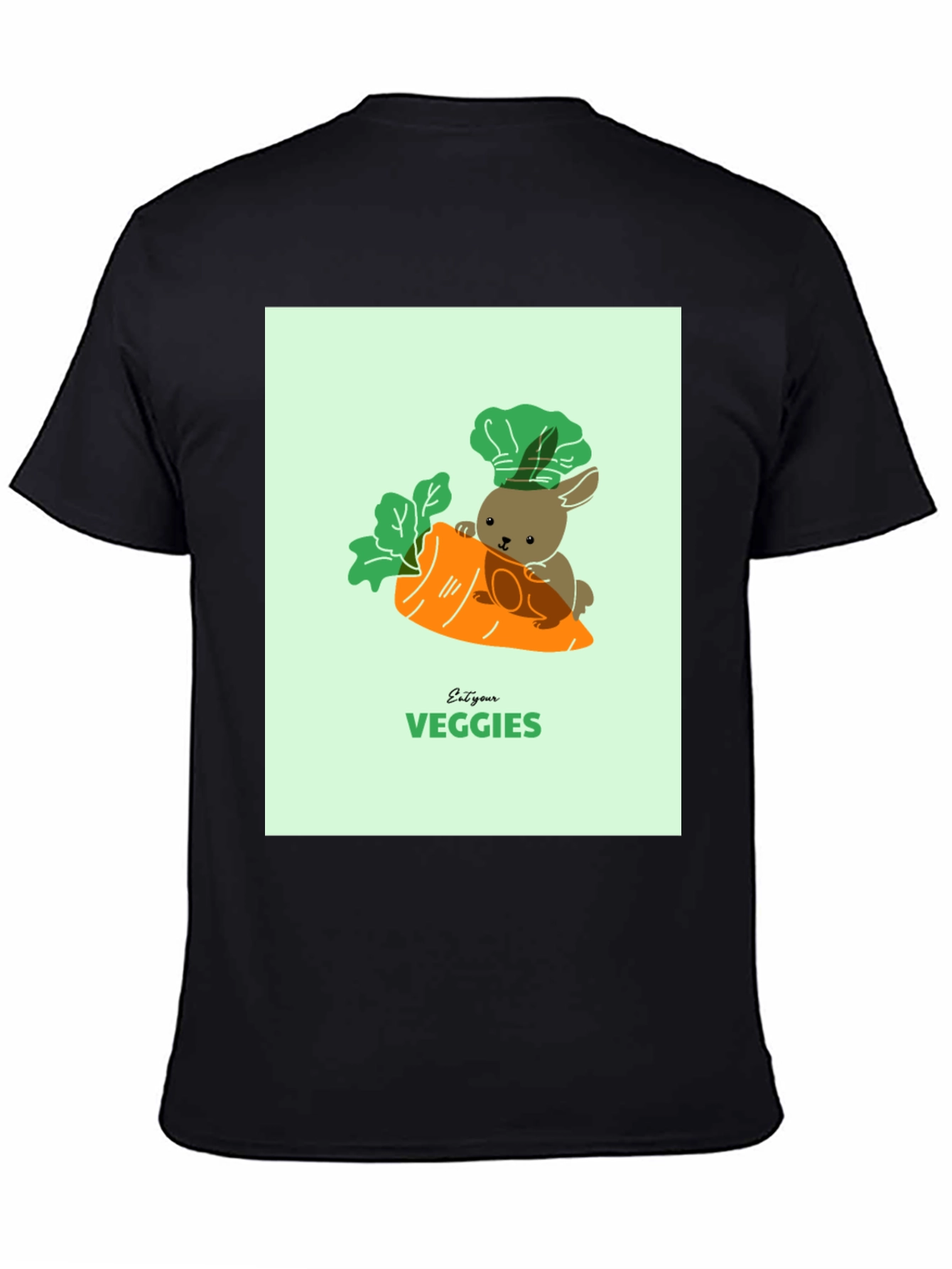 Eat Your Veggies T-Shirt - Cute Bunny Carrot Tee