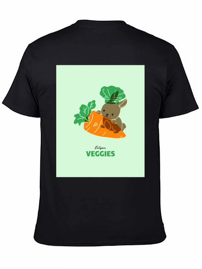 Eat Your Veggies T-Shirt - Cute Bunny Carrot Tee