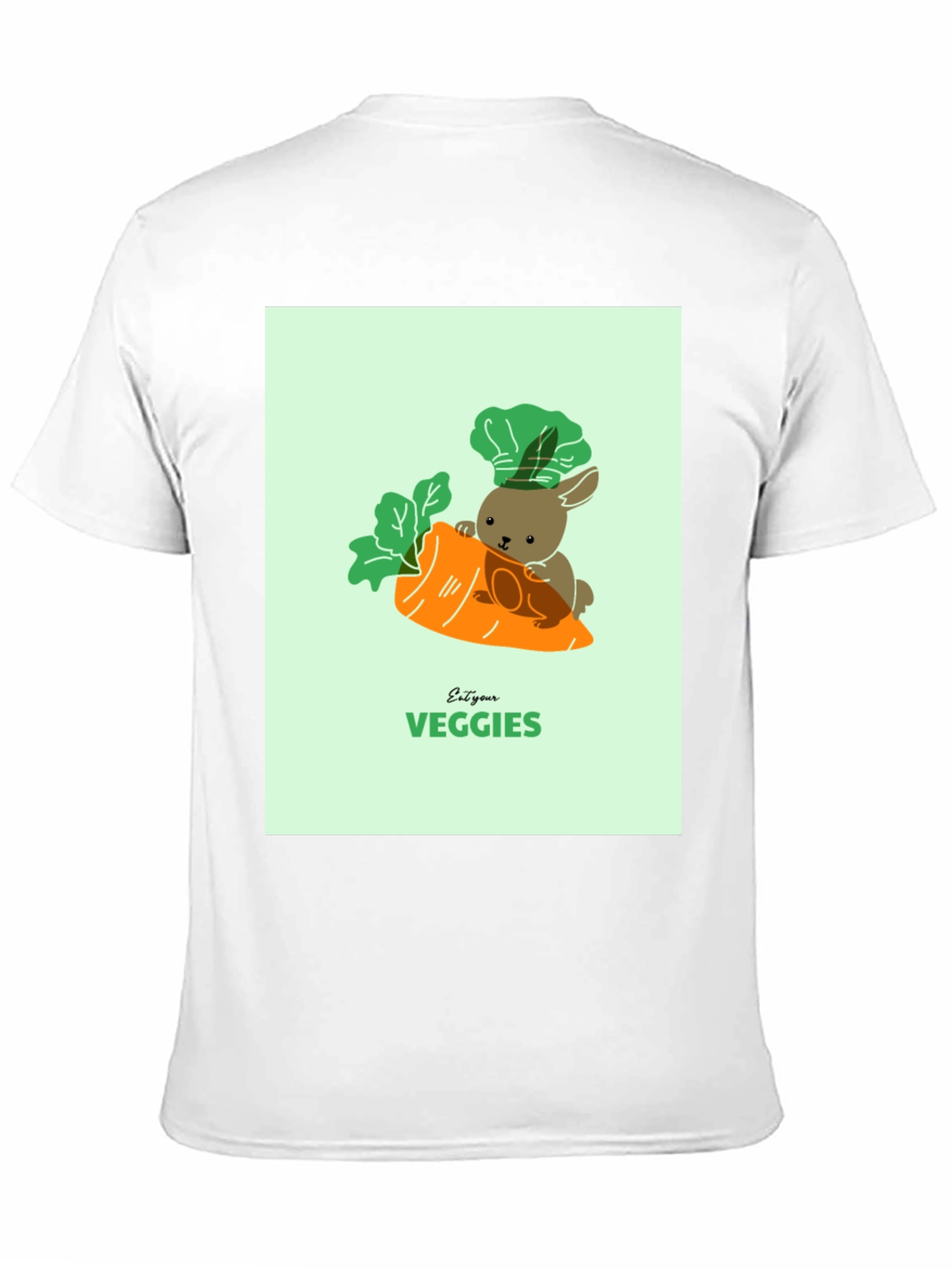 Eat Your Veggies T-Shirt - Cute Bunny Carrot Tee