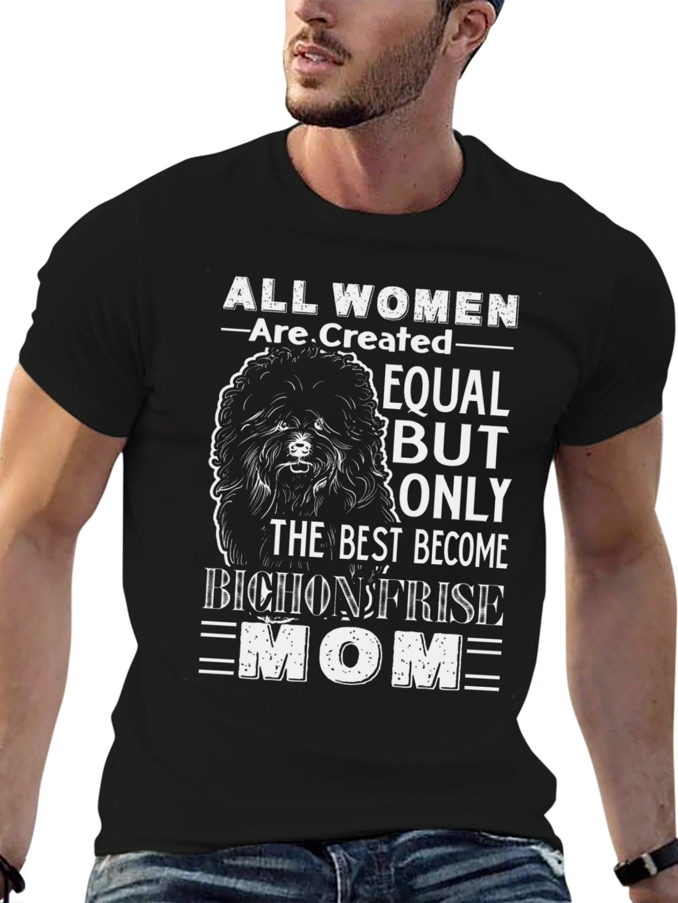Bichon Frise Mom T-Shirt - Dog Lover Gift