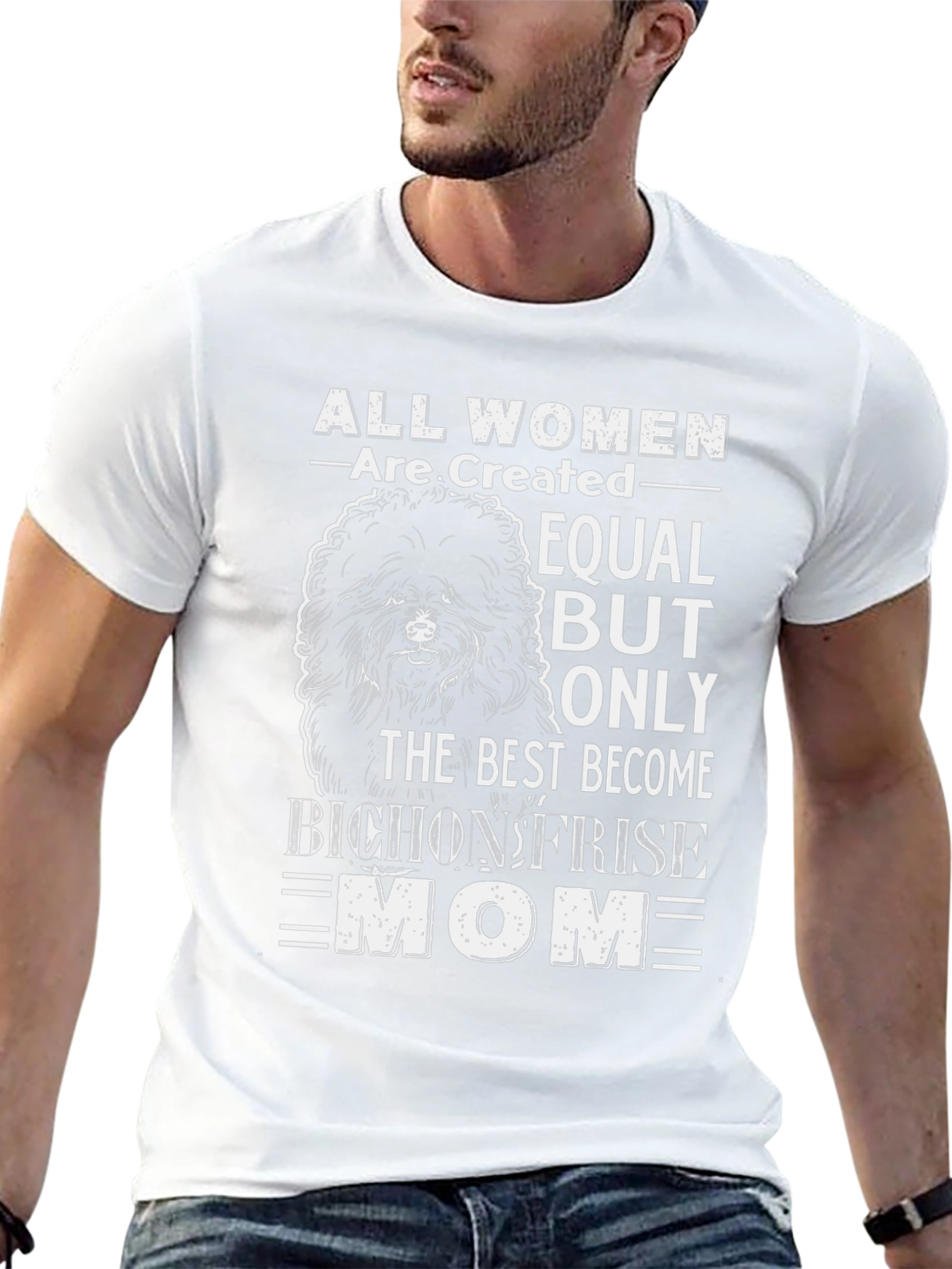 Bichon Frise Mom T-Shirt - Dog Lover Gift