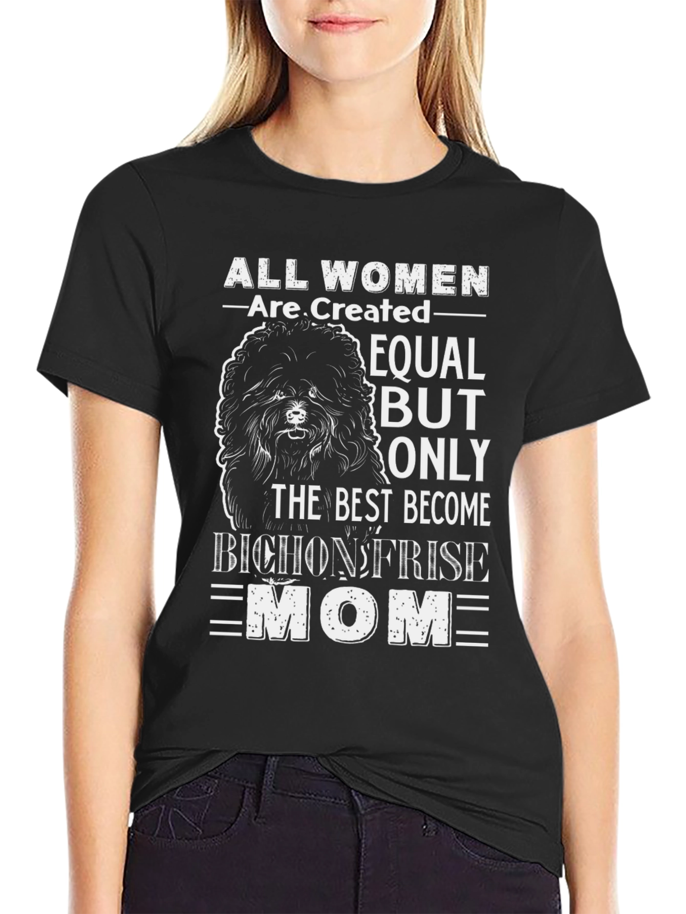 Bichon Frise Mom T-Shirt - Dog Lover Gift