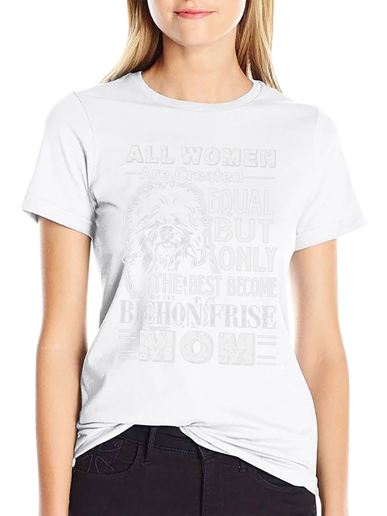 Bichon Frise Mom T-Shirt - Dog Lover Gift