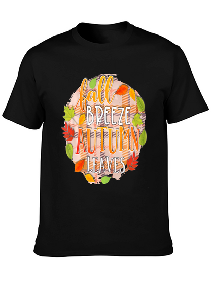 Fall Breeze Autumn Leaves Graphic Tee