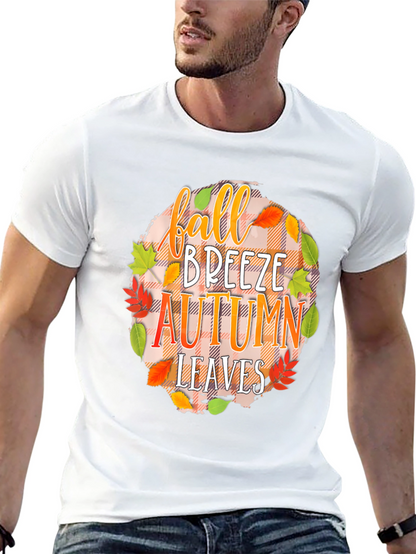 Fall Breeze Autumn Leaves Graphic Tee