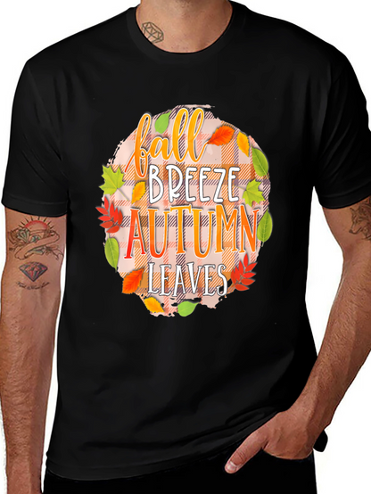Fall Breeze Autumn Leaves Graphic Tee