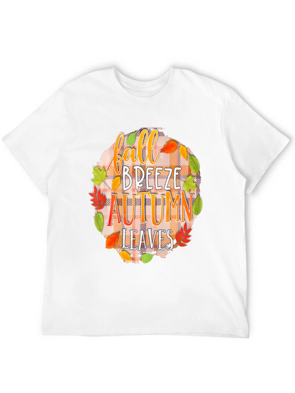 Fall Breeze Autumn Leaves Graphic Tee