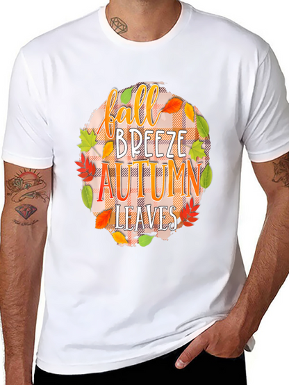 Fall Breeze Autumn Leaves Graphic Tee