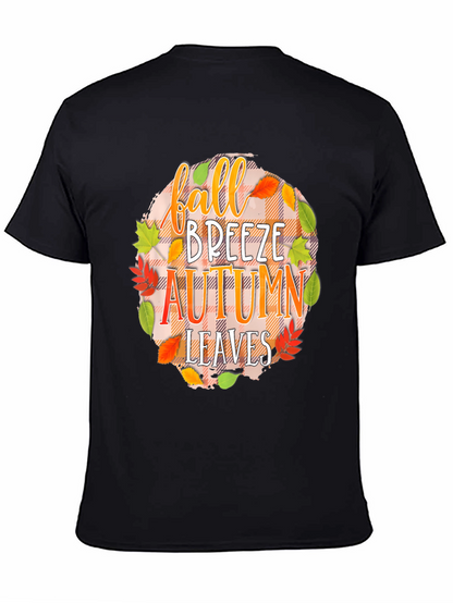 Fall Breeze Autumn Leaves Graphic Tee