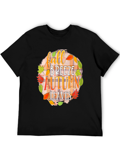 Fall Breeze Autumn Leaves Graphic Tee