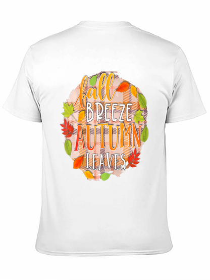 Fall Breeze Autumn Leaves Graphic Tee