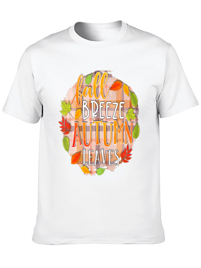 Fall Breeze Autumn Leaves Graphic Tee