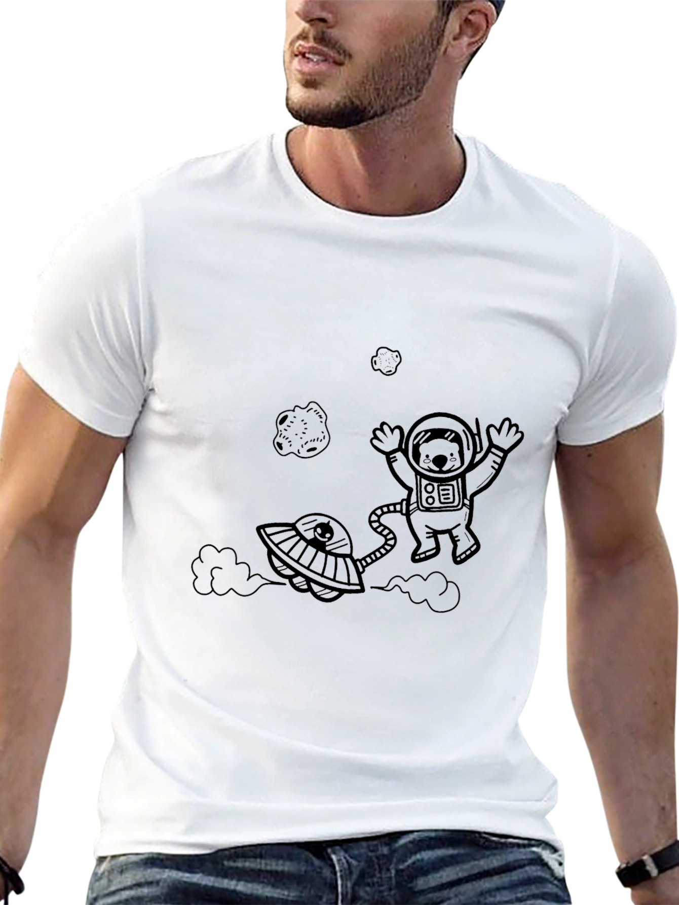 Astronaut Bear Graphic Tee