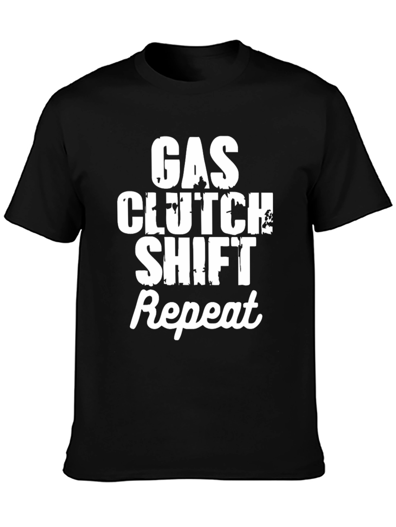 Gas Clutch Shift Repeat T-Shirt - Manual Transmission Tee