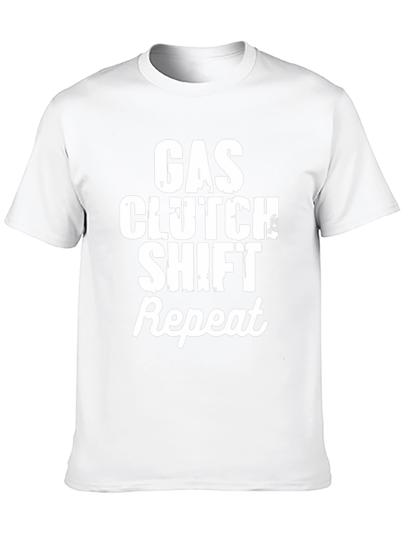 Gas Clutch Shift Repeat T-Shirt - Manual Transmission Tee