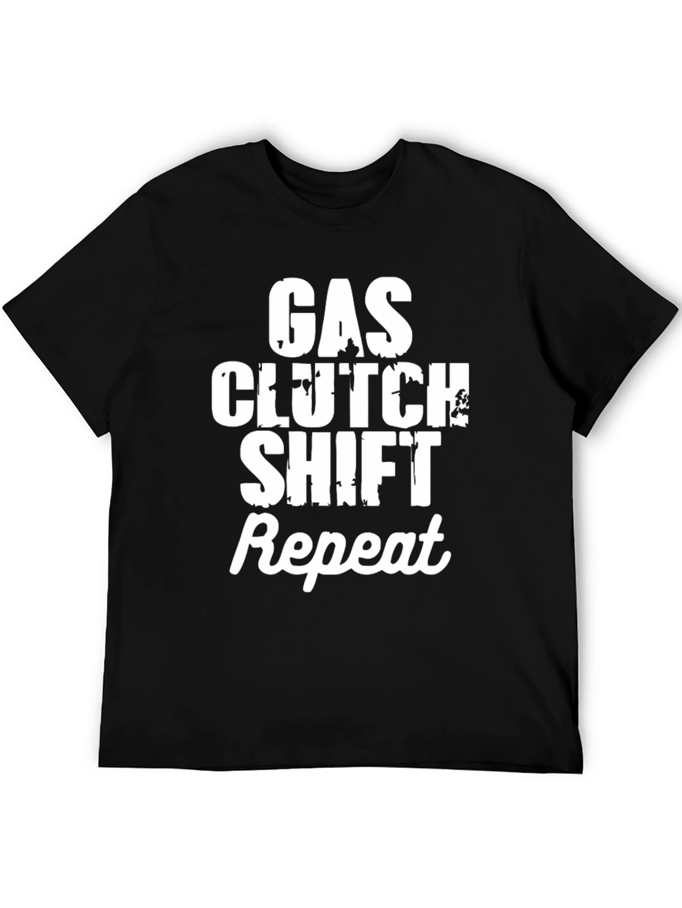 Gas Clutch Shift Repeat T-Shirt - Manual Transmission Tee