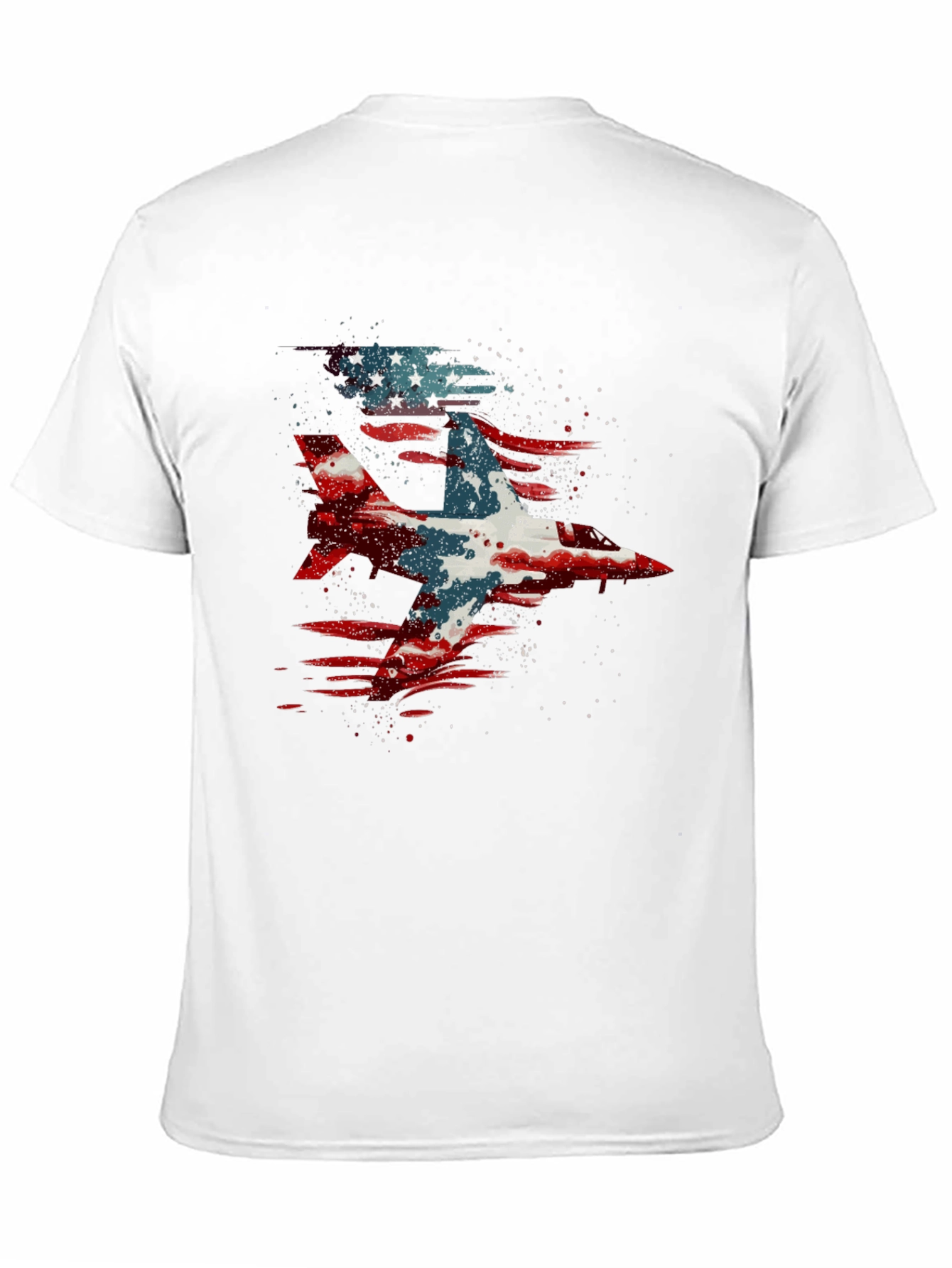 Jet Fighter American Flag Graphic Tee
