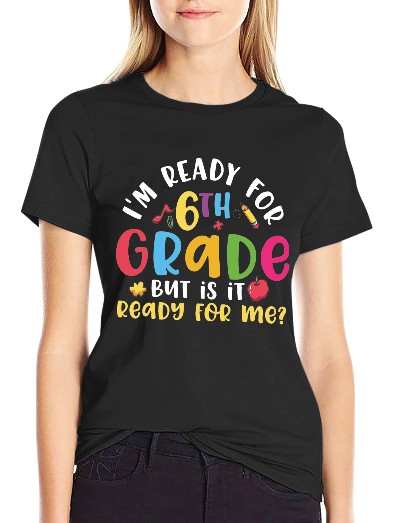 Ready for 6th Grade Black T-Shirt