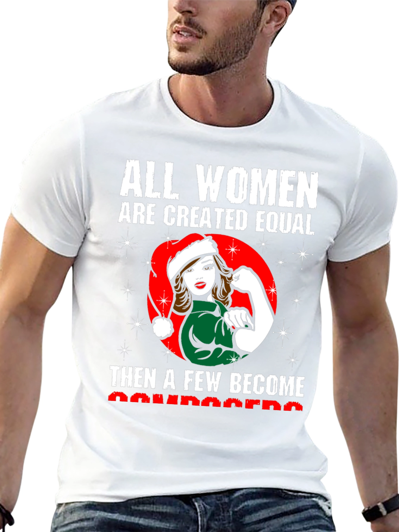 All Women Are Created Equal-Christmas T-Shirt