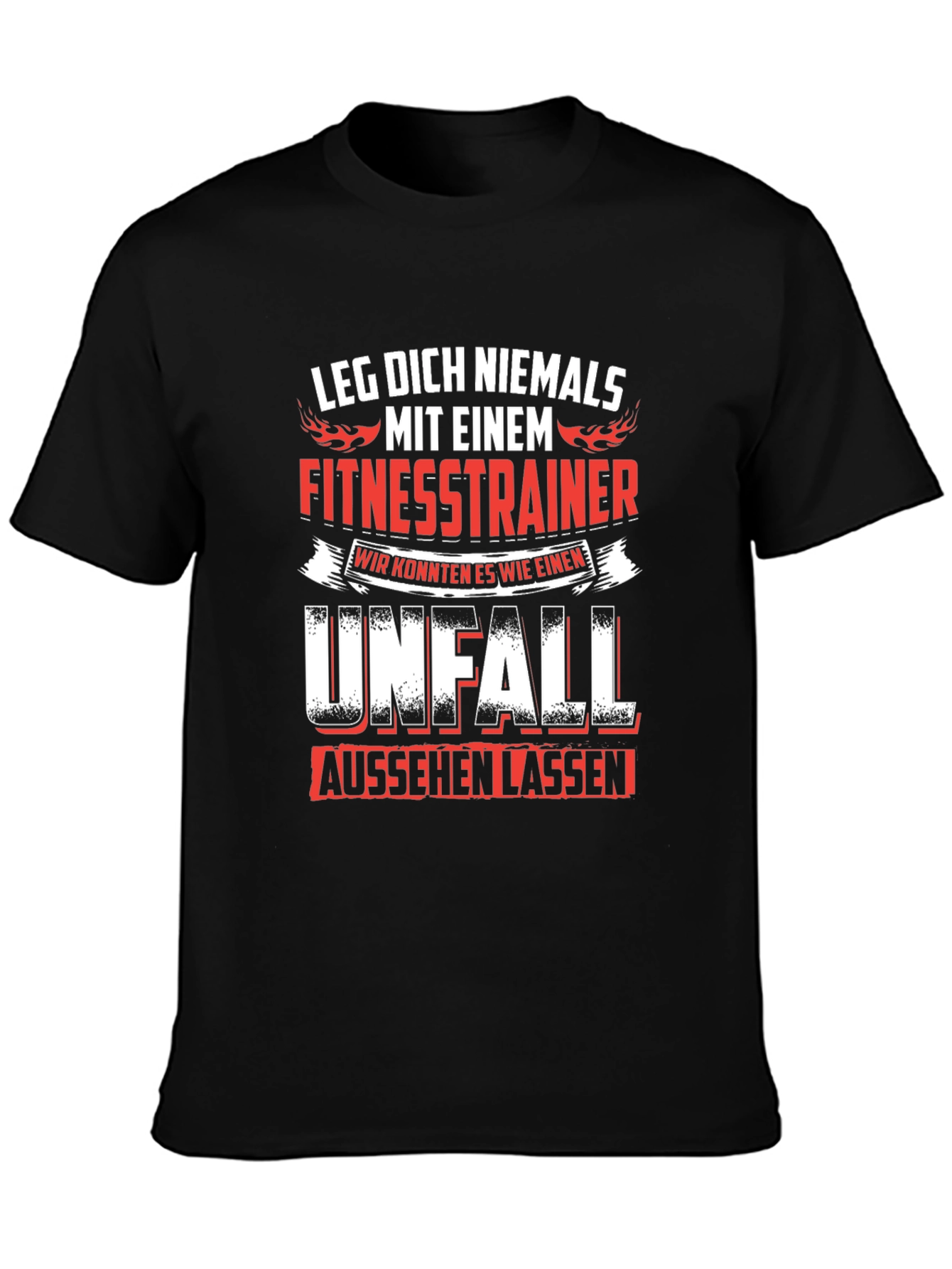 Fitness Trainer Warning T-Shirt - German Text