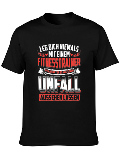 Fitness Trainer Warning T-Shirt - German Text
