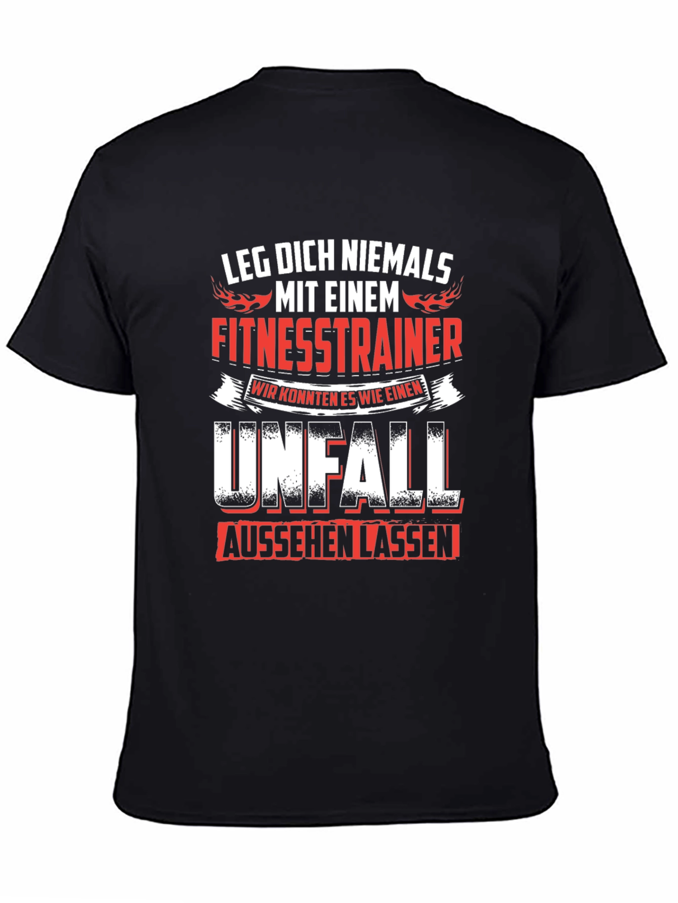 Fitness Trainer Warning T-Shirt - German Text