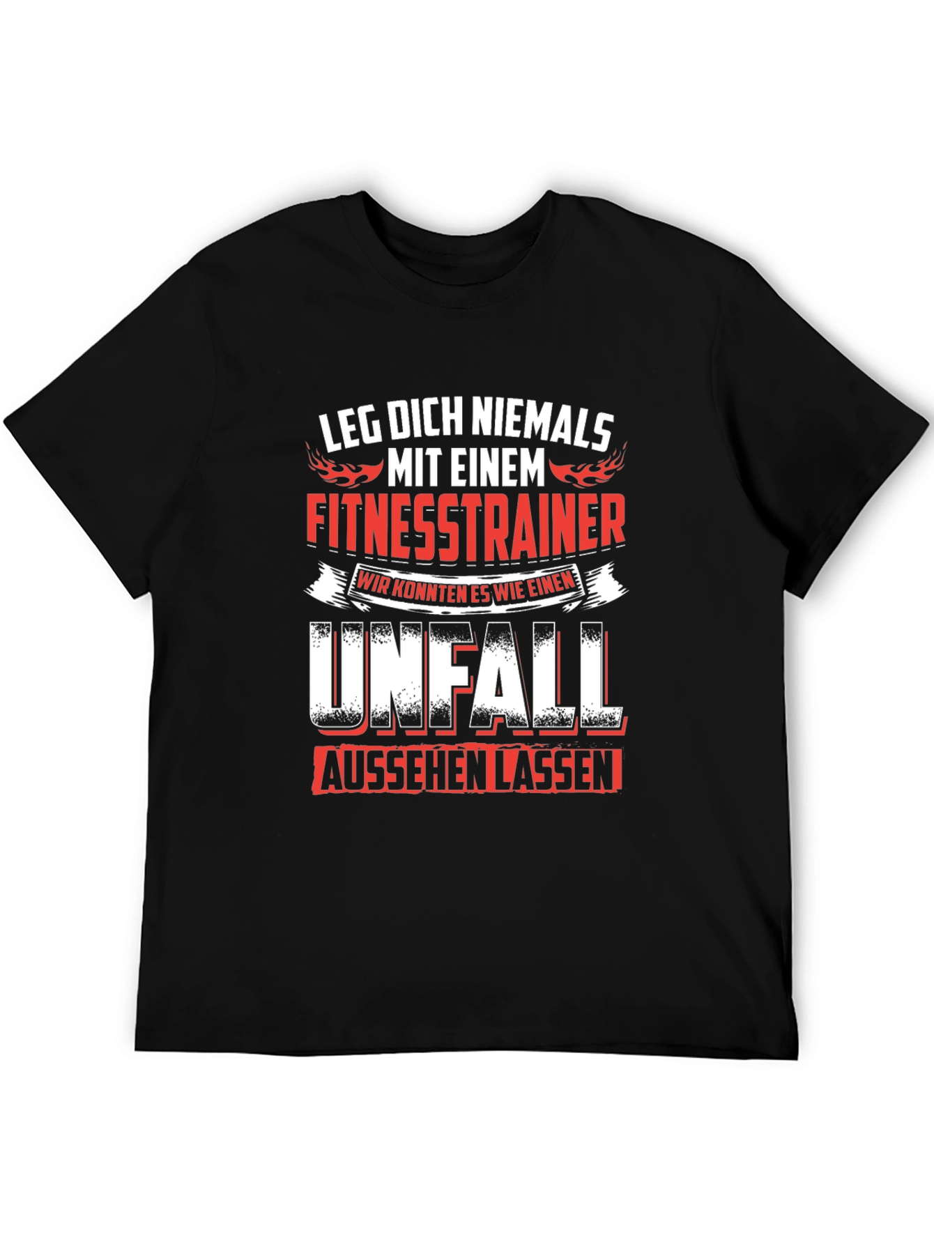Fitness Trainer Warning T-Shirt - German Text