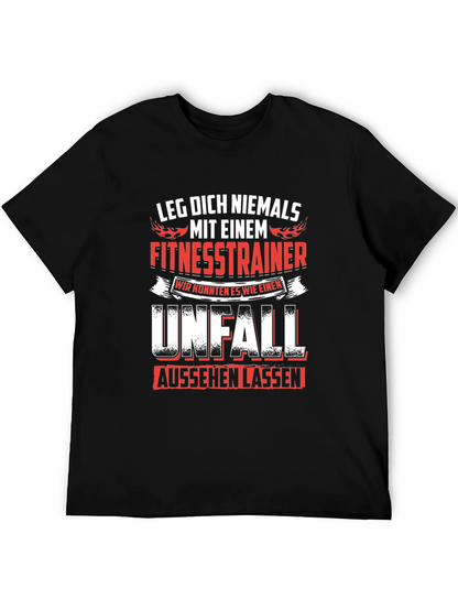 Fitness Trainer Warning T-Shirt - German Text