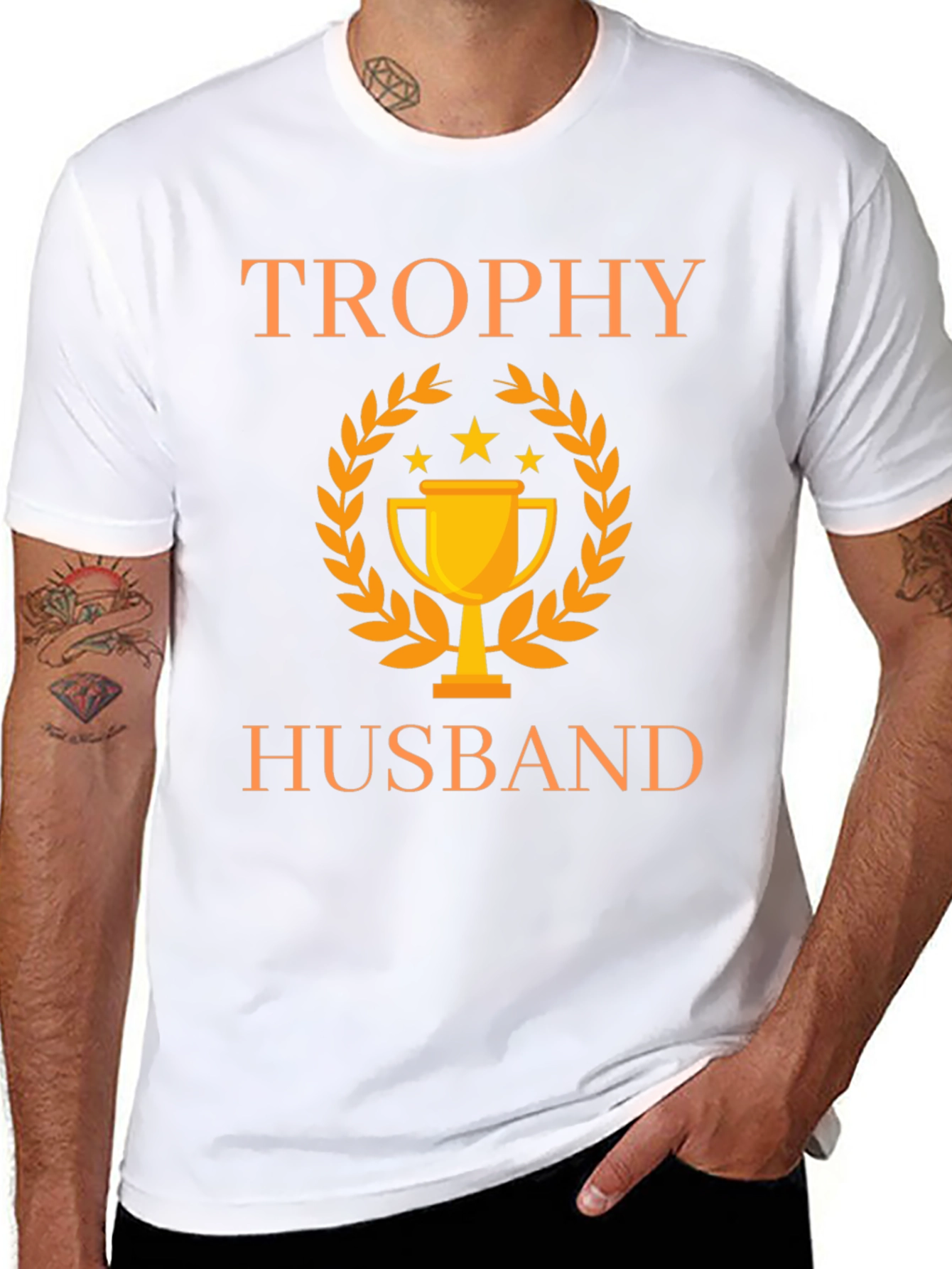 Trophy Husband Graphic Tee - Perfect Gift