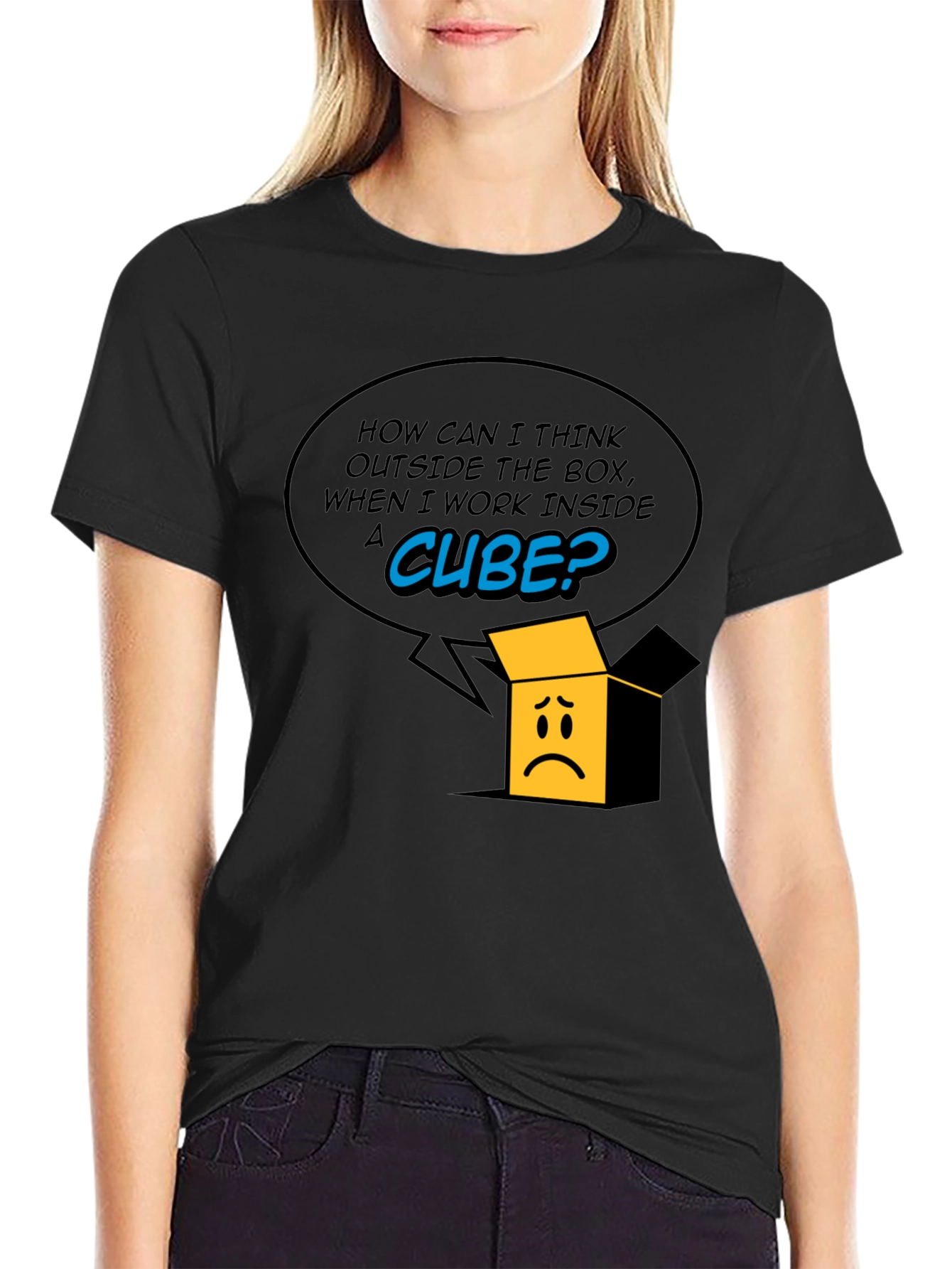 Think Outside the Box T-Shirt - Black