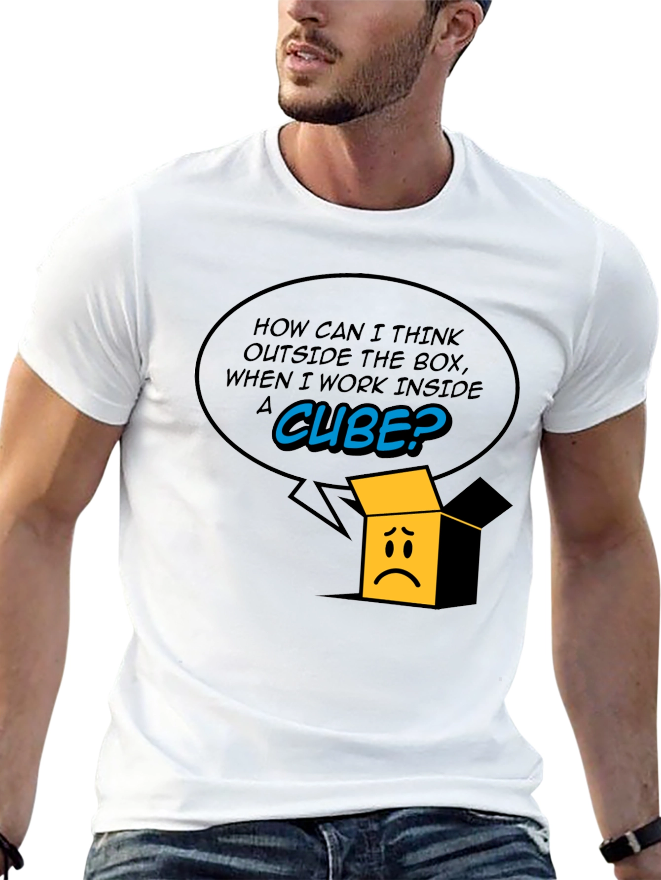 Think Outside the Box T-Shirt - Black