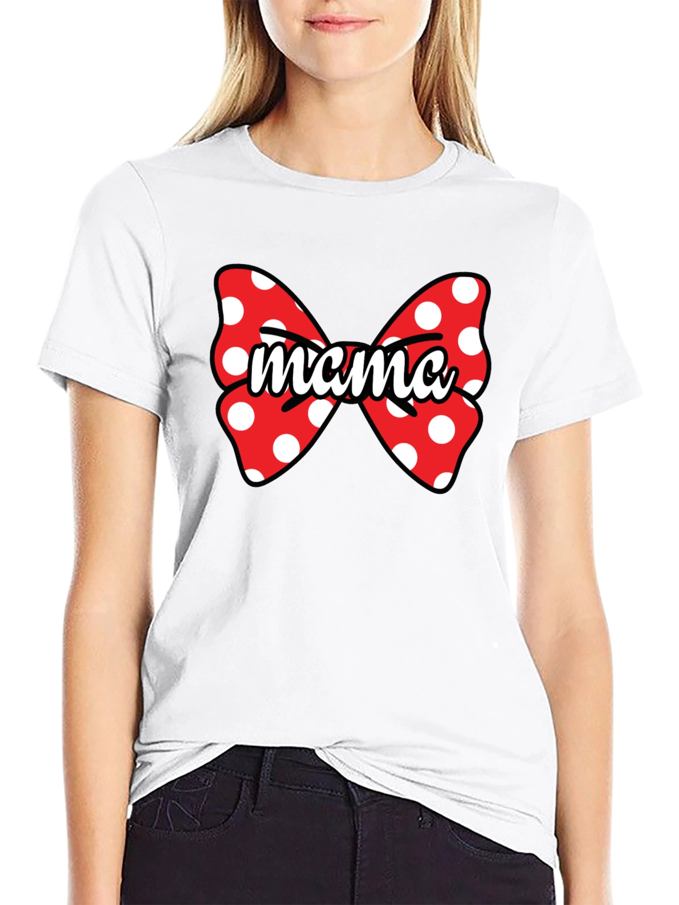 Mama Minnie Mouse Bow T-Shirt