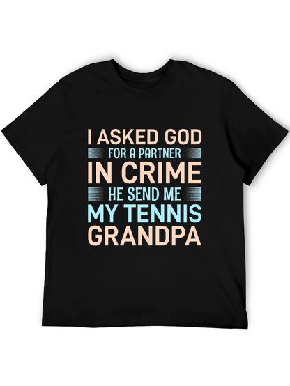 Tennis Grandpa Graphic T-Shirt